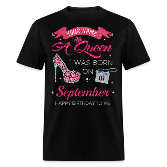 PERSONALIZABLE SEPTEMBER QUEEN UNISEX SHIRT