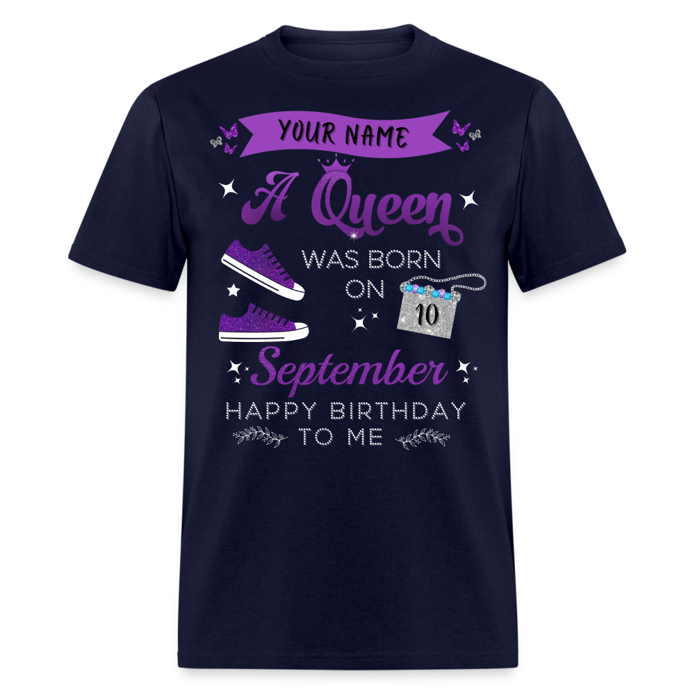 PERSONALIZABLE PURPLE SEPTEMBER QUEEN SHIRT