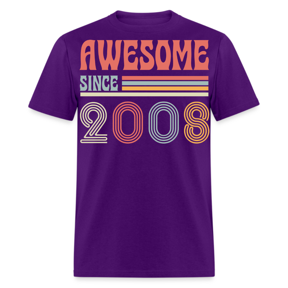 AWESOME SINCE 2008 UNISEX SHIRT