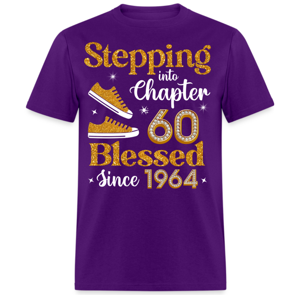 STEPPING INTO CHAPTER 60 BLESSED SINCE 1964 UNISEX SHIRT