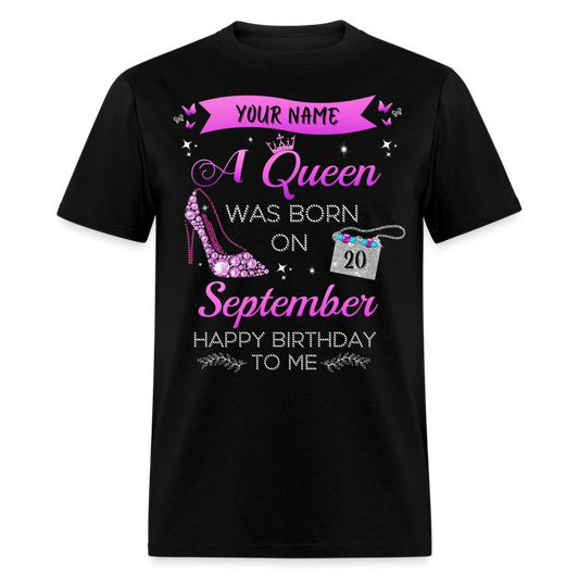 PERSONALIZABLE SEPTEMBER BIRTHDAY UNISEX SHIRT