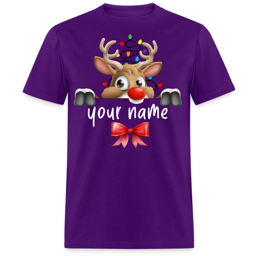 PERSONALIZED REINDEER CHRISTMAS UNISEX SHIRT