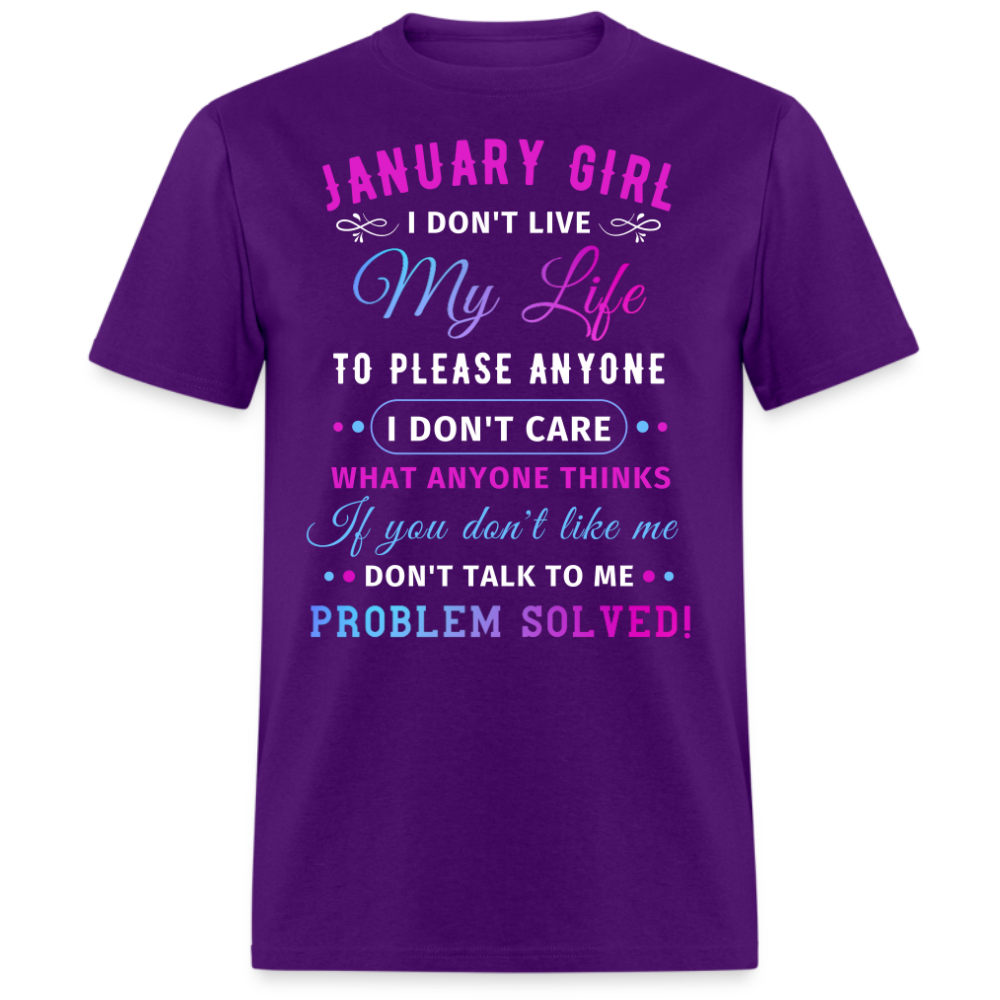 JANUARY GIRL UNISEX SHIRT