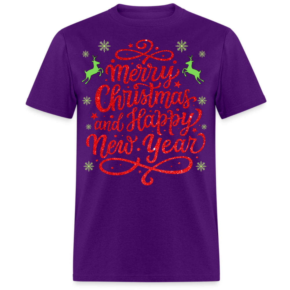 MERRY CHRISTMAS AND HAPPY NEW YEAR UNISEX SHIRT