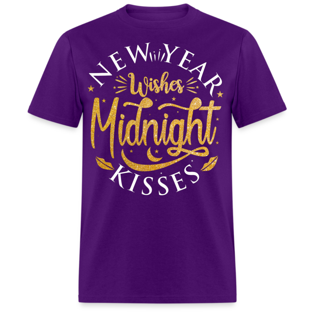 NEW YEAR WISHES MIDNIGHT KISSES UNISEX SHIRT