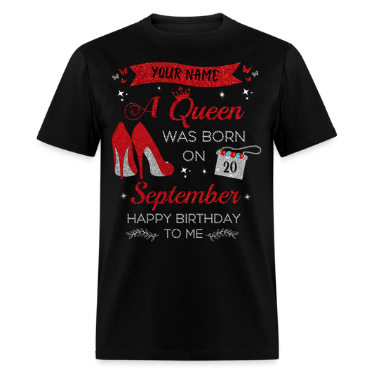 PERSONALIZABLE SEPTEMBER BIRTHDAY UNISEX T-SHIRT