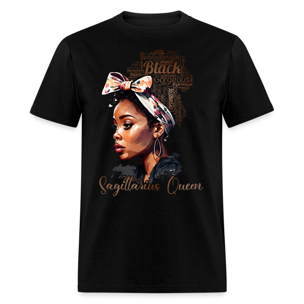 BLACK SAGITTARIUS QUEEN UNISEX SHIRT