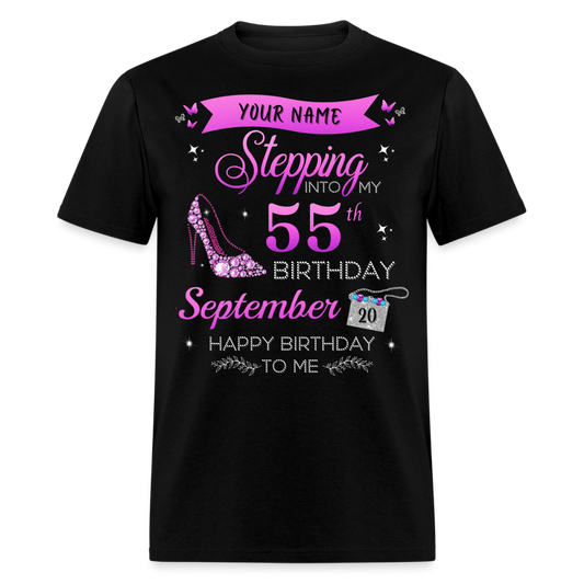 PERSONALIZABLE SEPTEMBER STEPPING BIRTHDAY UNISEX SHIRT