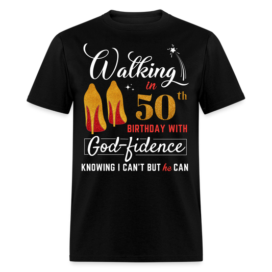 WALKING 50 GODFIDENCE SHIRT - black