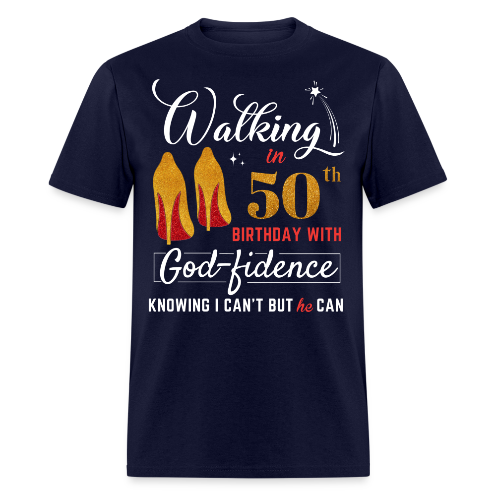 WALKING 50 GODFIDENCE SHIRT - navy