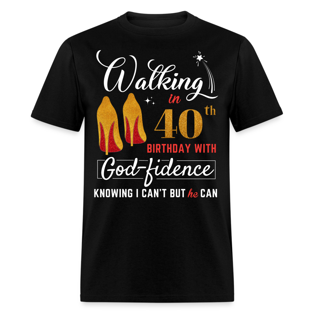 WALKING 40 GODFIDENCE SHIRT - black