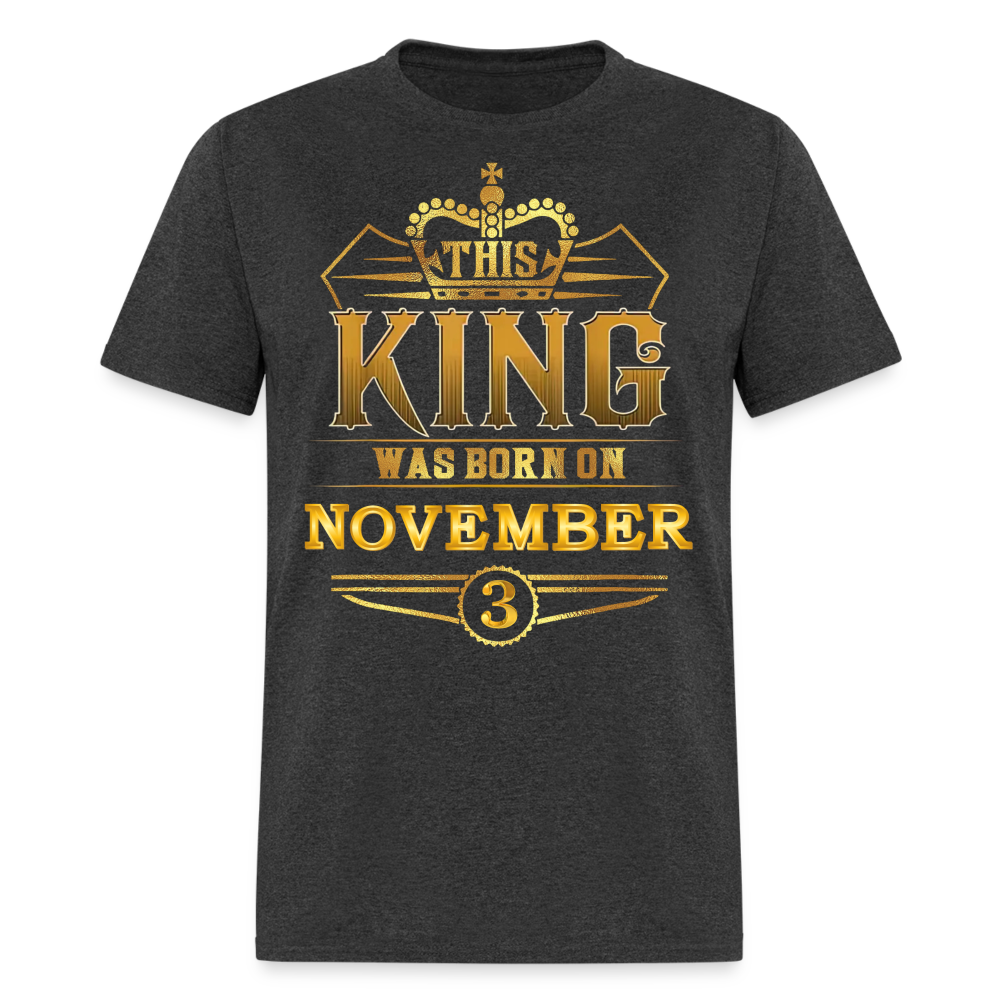 3RD NOVEMBER KING SHIRT - heather black