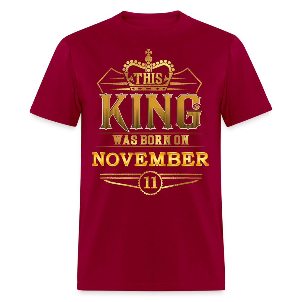 11TH NOVEMBER KING SHIRT - dark red