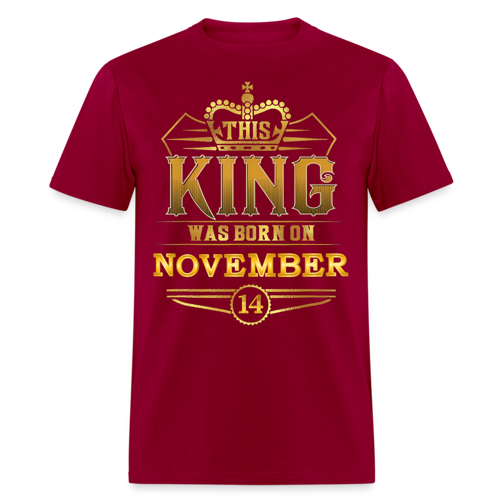 14TH NOVEMBER KING SHIRT - dark red