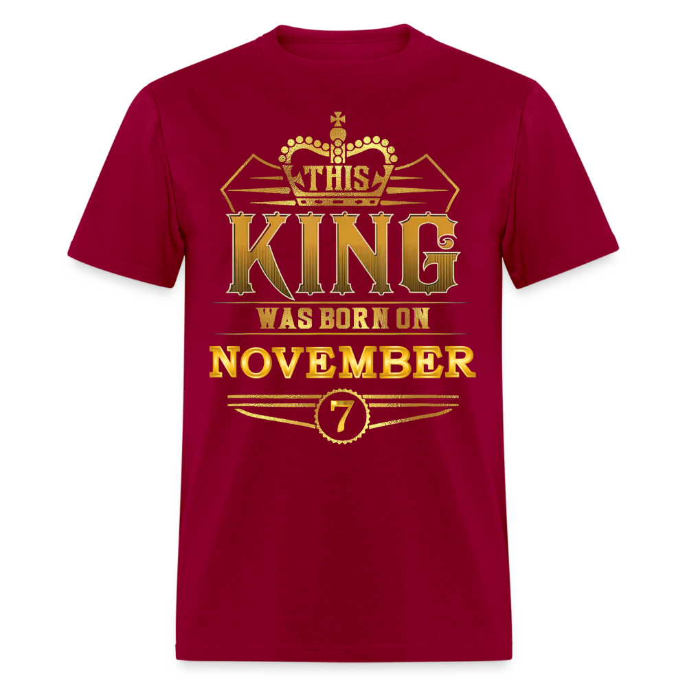 7TH NOVEMBER KING SHIRT - dark red