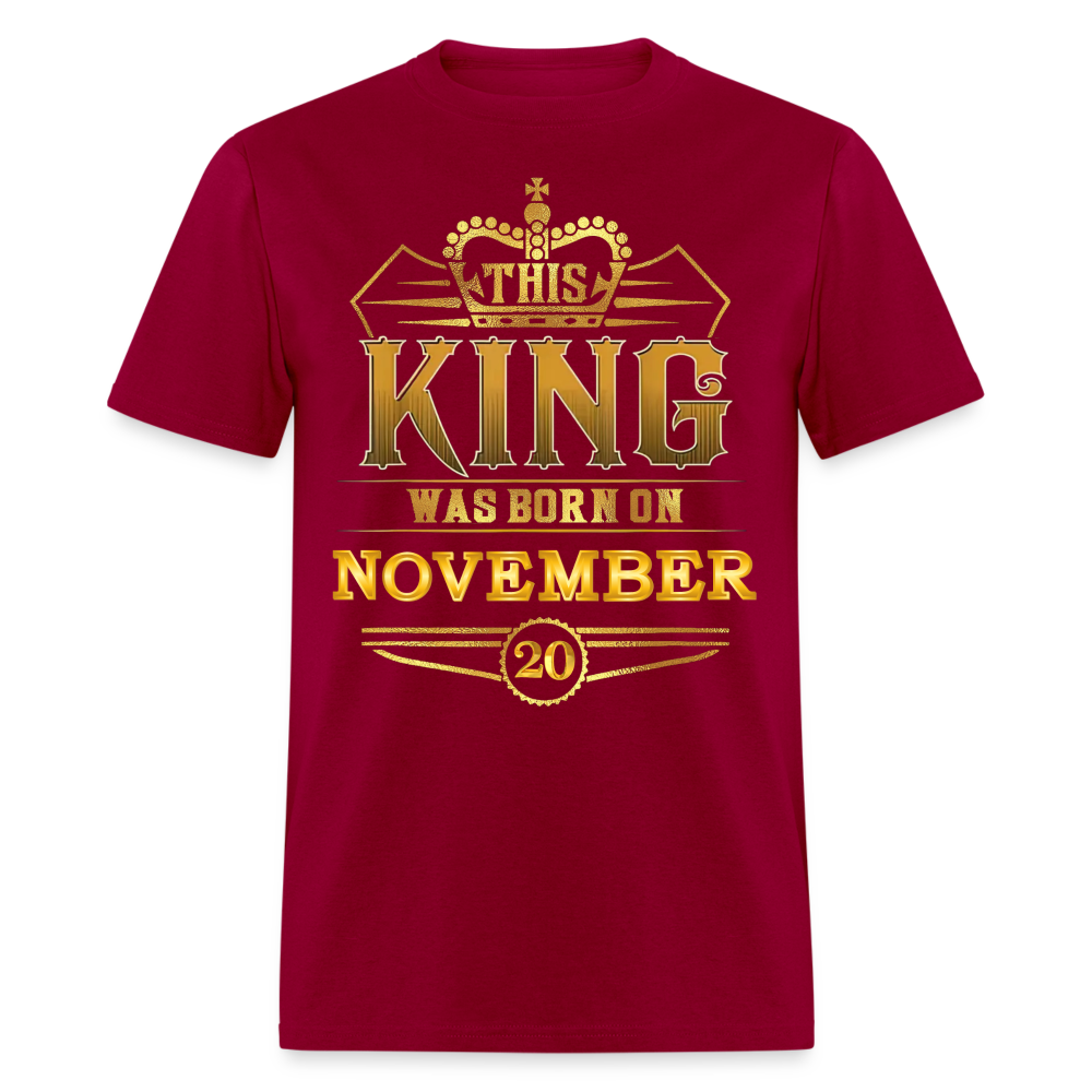 20TH NOVEMBER KING SHIRT - dark red