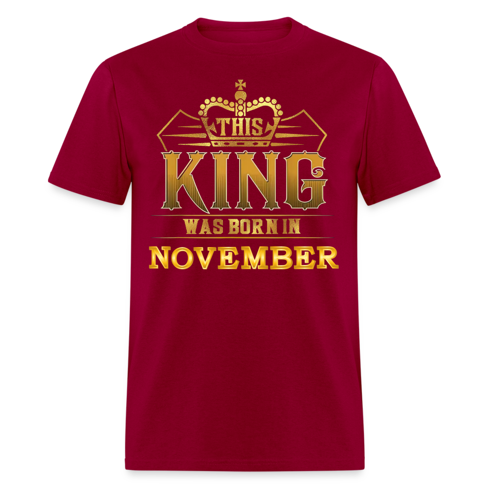 NOVEMBER KING SHIRT (WITHOUT DATE) - dark red