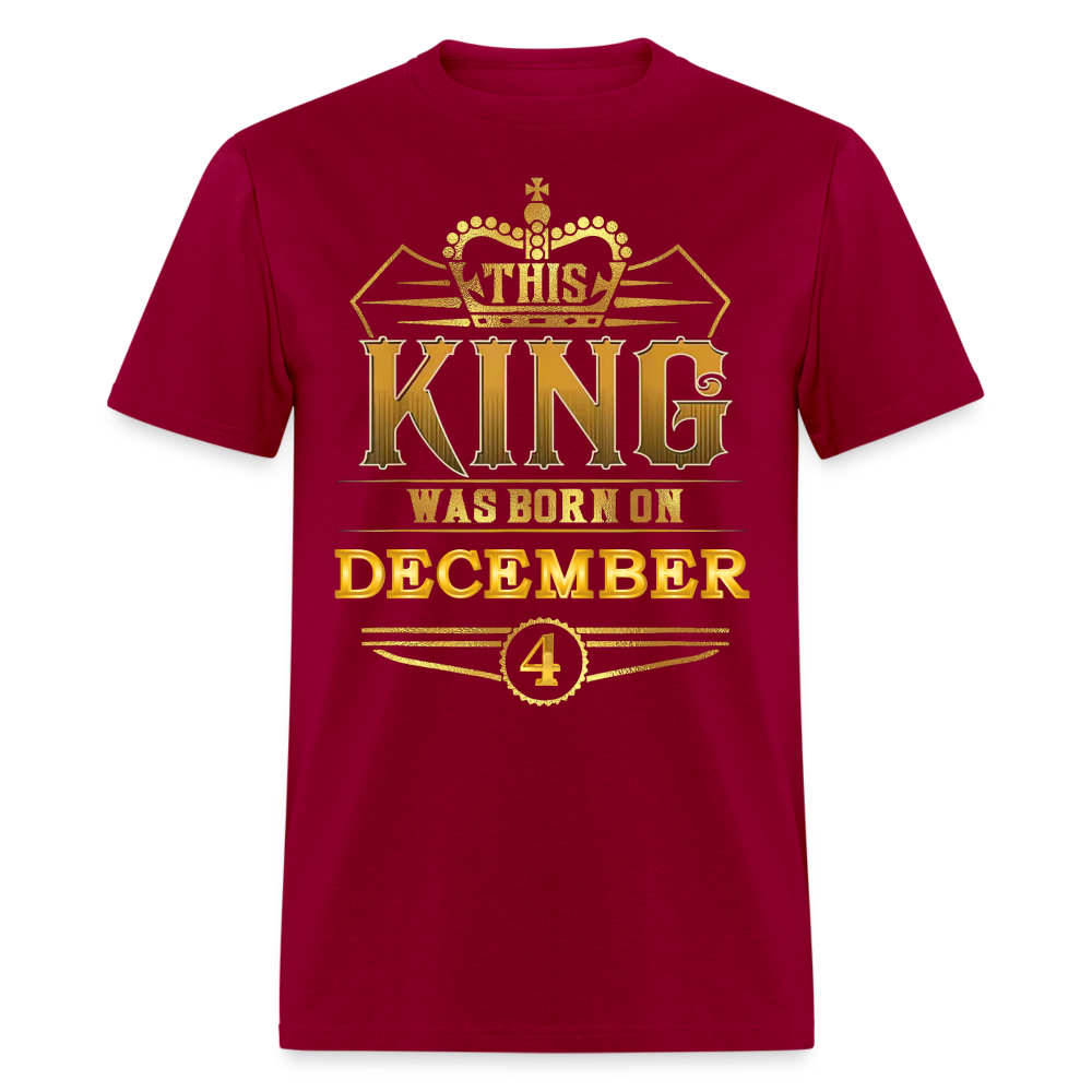 KING 4TH DECEMBER - dark red