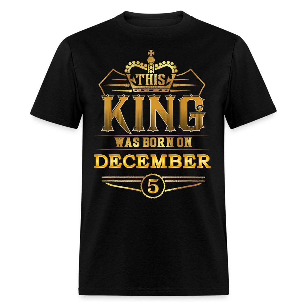 KING 5TH DECEMBER - black