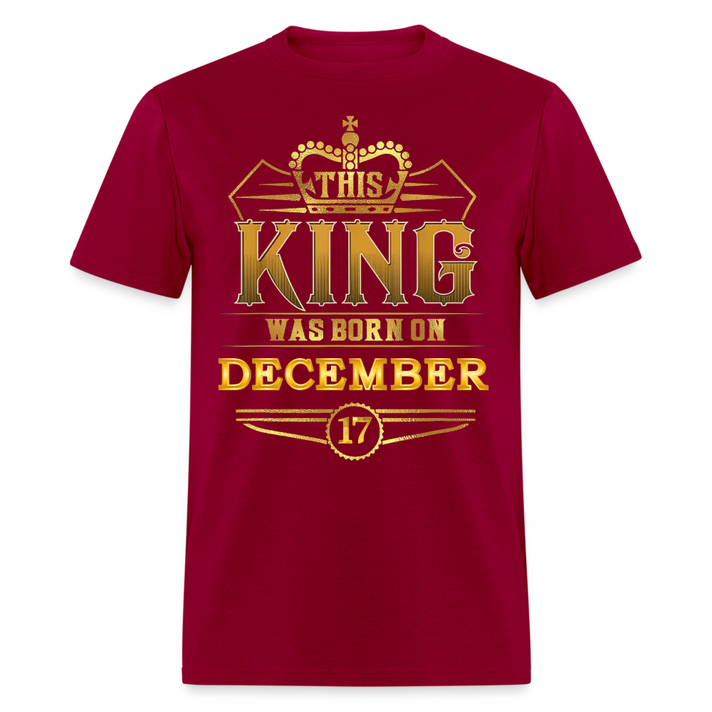 KING 17TH DECEMBER - dark red