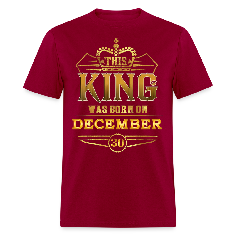 KING 30TH DECEMBER - dark red