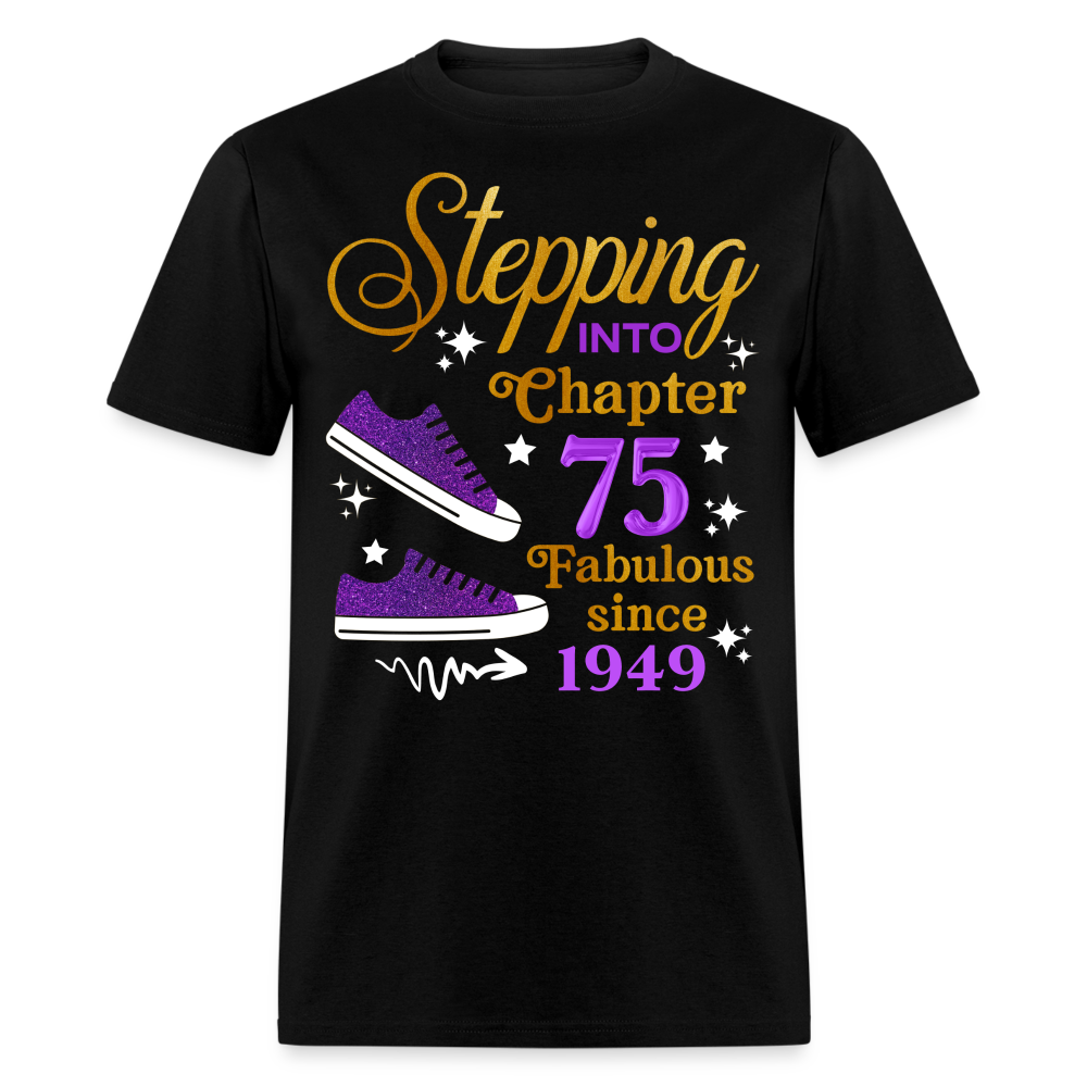 STEPPING CHAPTER 75-1949 FABULOUS UNISEX SHIRT - black