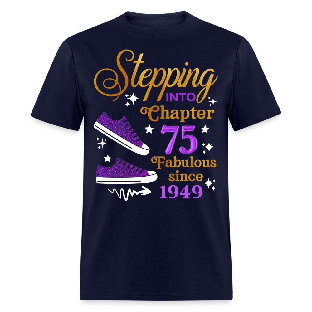STEPPING CHAPTER 75-1949 FABULOUS UNISEX SHIRT - navy