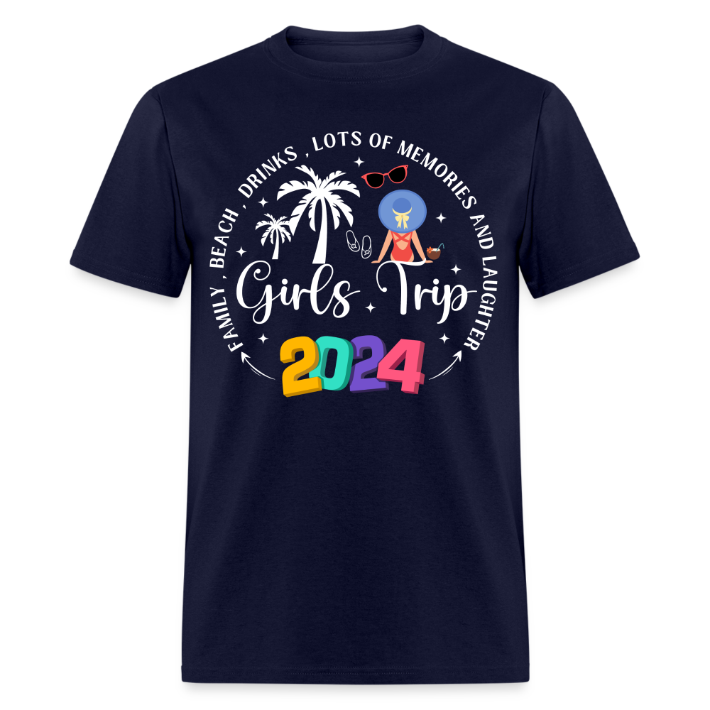 GIRLS TRIP 2024 SHIRT - navy