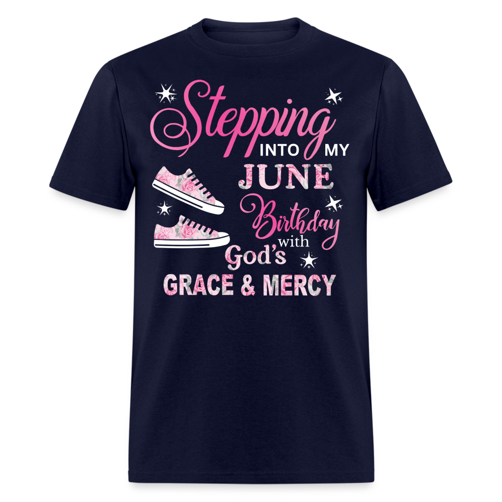 STEPPING INTO JUNE GRACE WITHOUT DATE SHIRT - navy