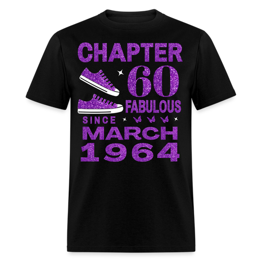 CHAPTER 60 FAB SINCE MARCH 1964 UNISEX SHIRT - black