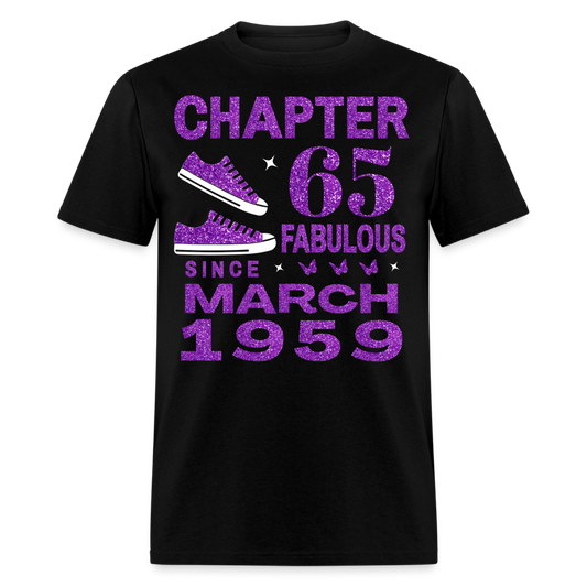 CHAPTER 65 FAB SINCE MARCH 1959 UNISEX SHIRT - black