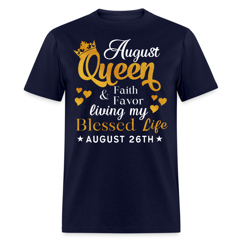 26TH AUGUST QUEEN FAITH AND FAVOR UNISEX SHIRT