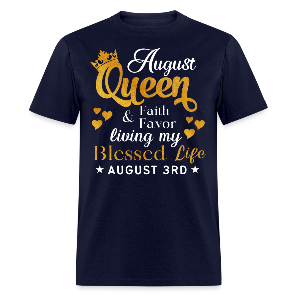 3RD AUGUST QUEEN FAITH AND FAVOR UNISEX SHIRT